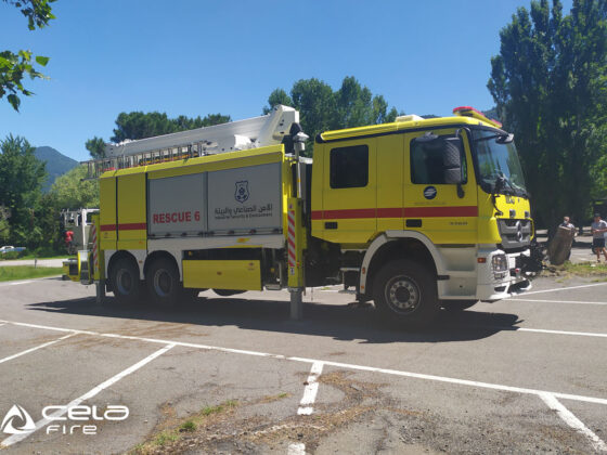 Cela ALP225X Aerial Ladder Platform 22,5m at work