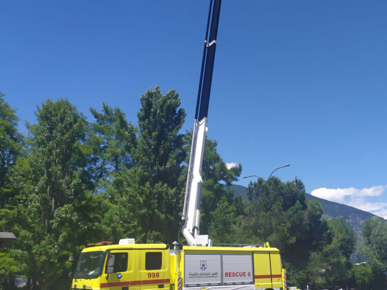 Cela ALP225X Aerial Ladder Platform 22,5m at work