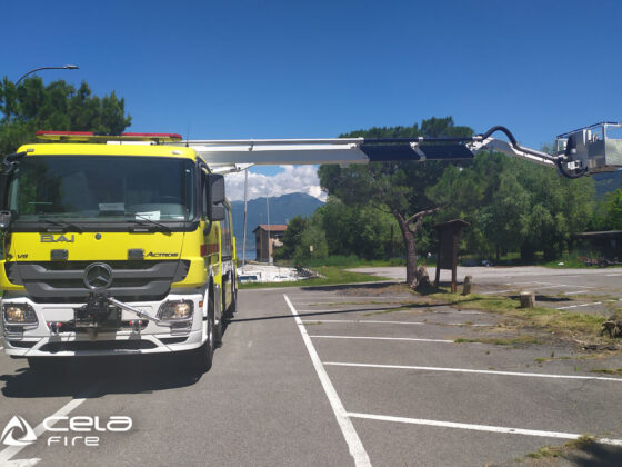 Cela ALP225X Aerial Ladder Platform 22,5m at work