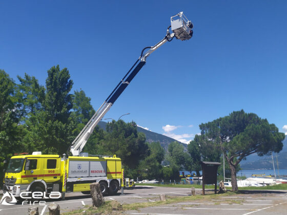 Cela ALP225X Aerial Ladder Platform 22,5m at work