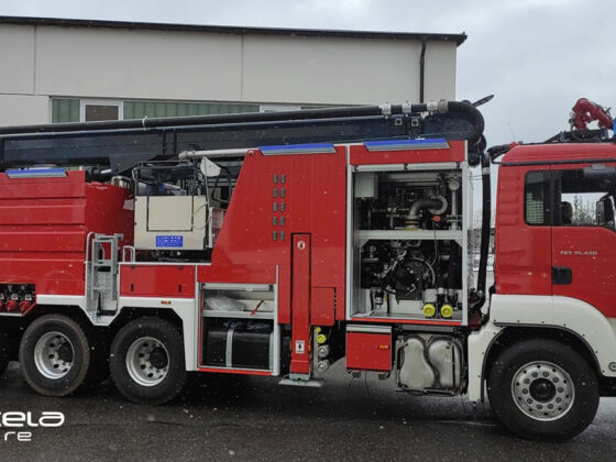 Cela ALP295X Aerial Ladder Platform 29,5m at work