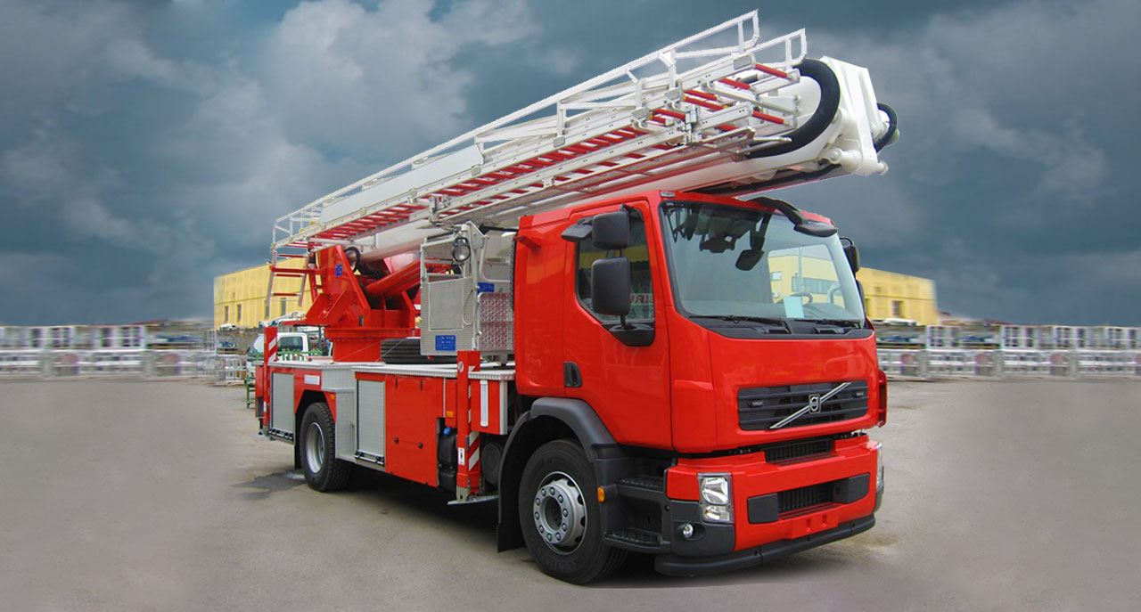 Cela ALP295X Aerial Ladder Platform 29,5m at work