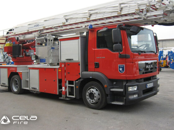 Cela Aerial Ladder Platform ALP325X at work