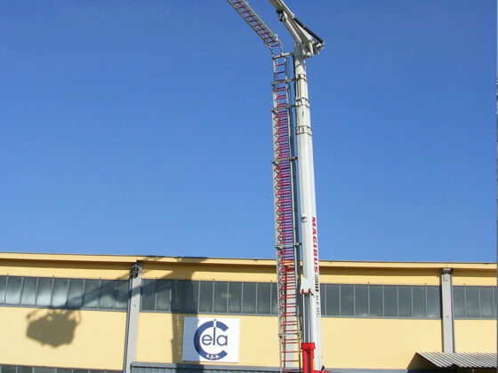 Cela Aerial ladder platforms ALP375X at work