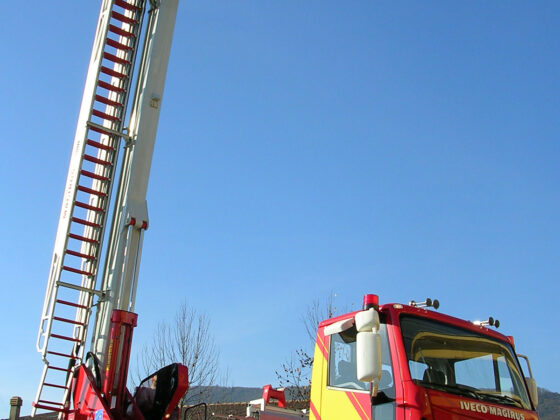 Cela Aerial ladder platforms ALP375X at work