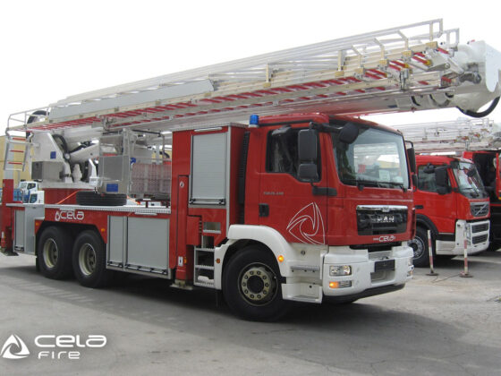 Cela Aerial ladder platforms ALP444X at work