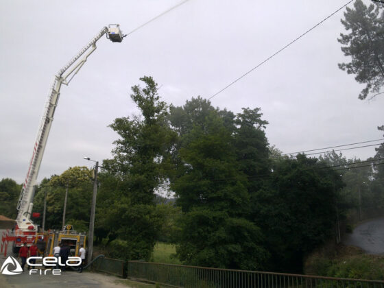 Cela Aerial ladder platforms ALP444X at work