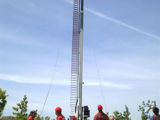 Cela Aerial ladder platforms ALP444X at work