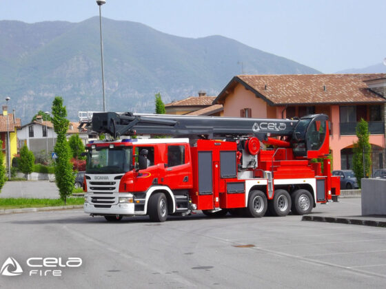 Cela Aerial ladder platforms ALP444X at work