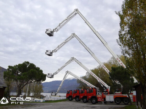 Cela Aerial ladder platforms ALP444X at work