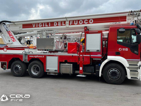 Cela Aerial ladder platforms ALP505 at work