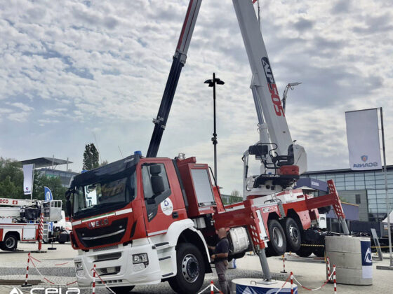 Cela Aerial ladder platforms ALP505 at work