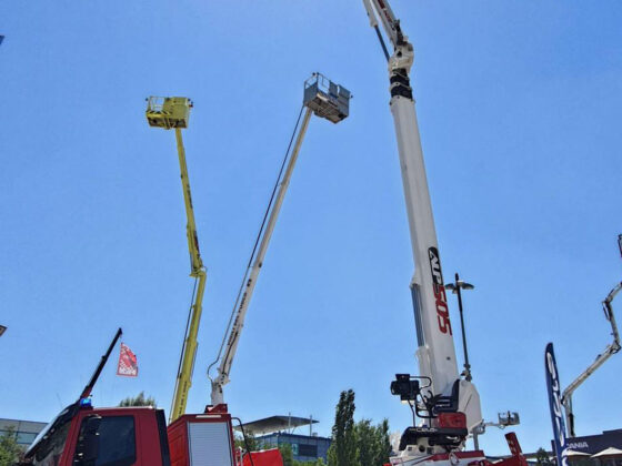 Cela Aerial ladder platforms ALP505 at work