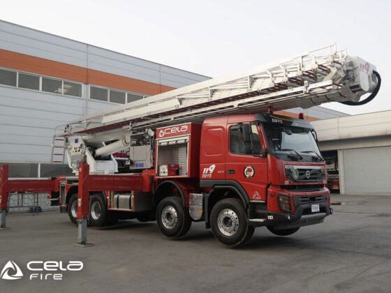 Cela Aerial ladder platforms ALP555X at work