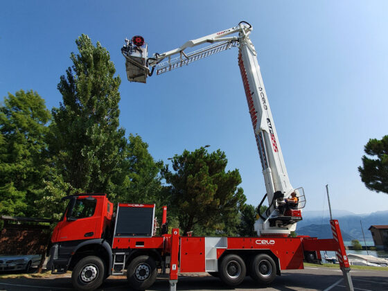 Cela Aerial ladder platforms ALP555X at work