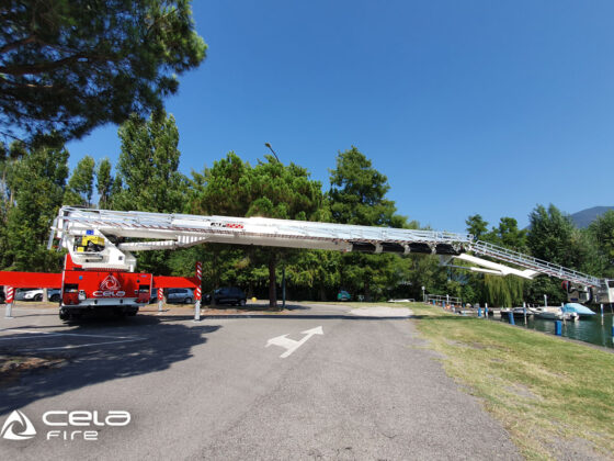 Cela Aerial ladder platforms ALP555X at work