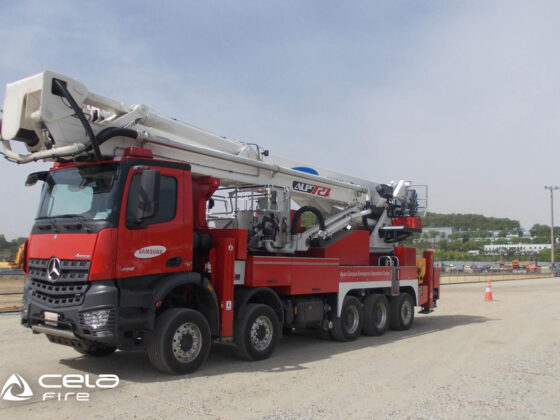 Cela Aerial ladder platforms ALP727X at work