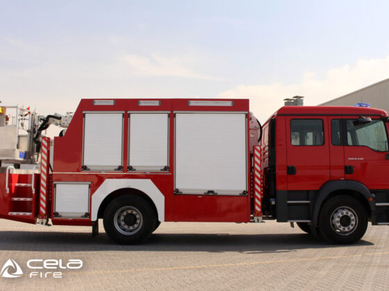 Cela DT28F - Double telescopic fire-fighting 28m height at work